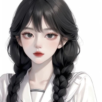 2025超火手绘精致高清女生动漫头像