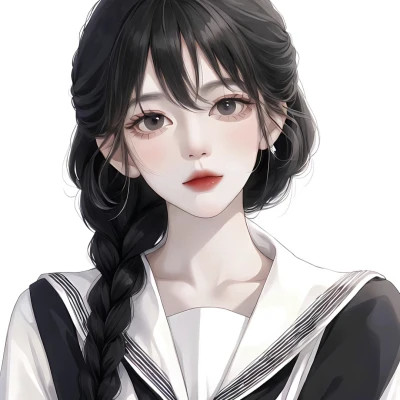 2025超火手绘精致高清女生动漫头像