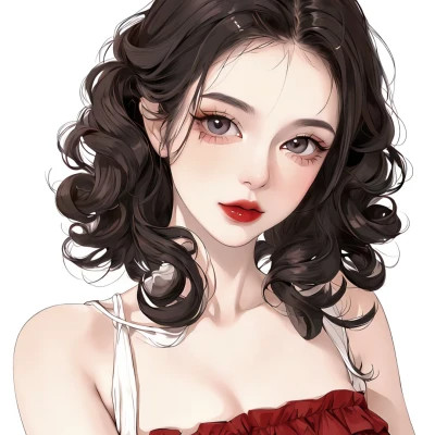 2025最好看手绘女生头像图片