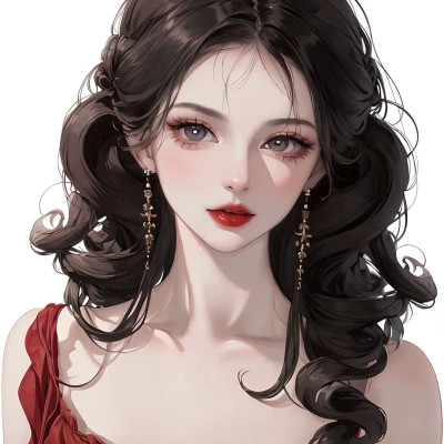 2025最好看手绘女生头像图片