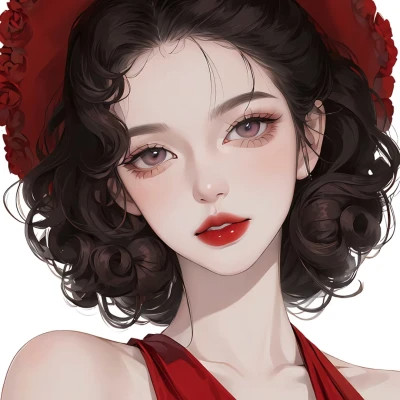 2025最好看手绘女生头像图片