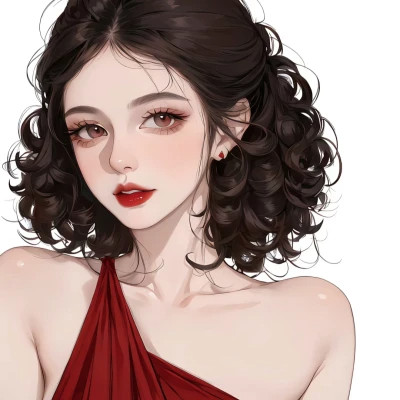 2025最好看手绘女生头像图片