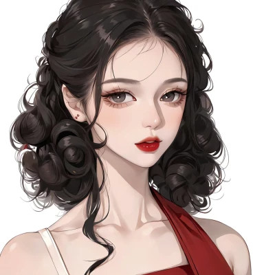 2025最好看手绘女生头像图片