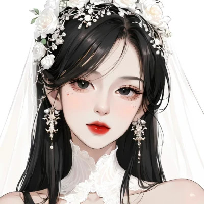 2025唯美头像女生卡通手绘