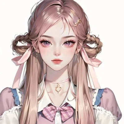 2025唯美头像女生卡通手绘