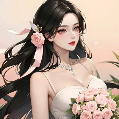 2025唯美头像女生卡通手绘