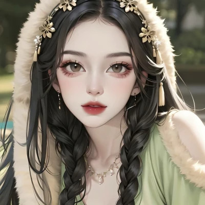 手绘美女头像唯美图片高清