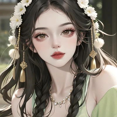 手绘美女头像唯美图片高清