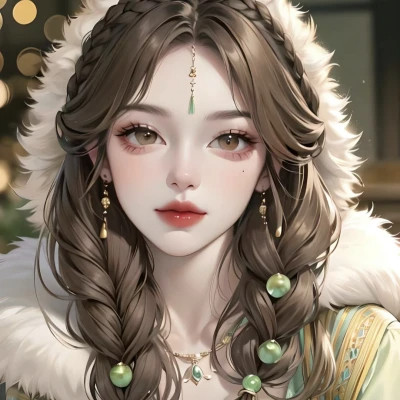 手绘美女头像唯美图片高清