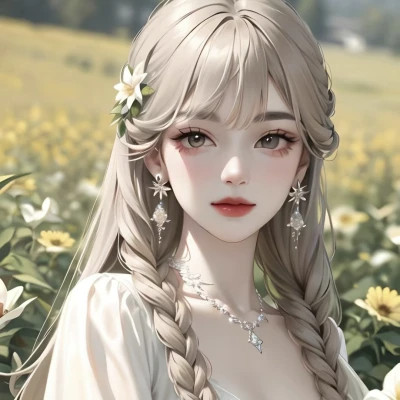 手绘美女头像唯美图片高清