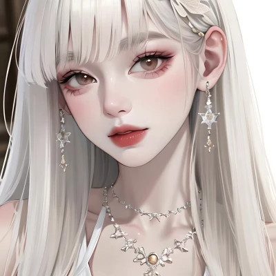 手绘美女头像唯美图片高清