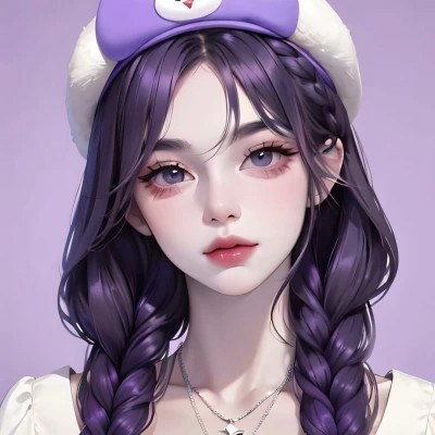 手绘美女头像唯美图片高清