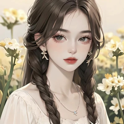 手绘美女头像唯美图片高清
