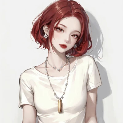 手绘美女头像唯美图片高清
