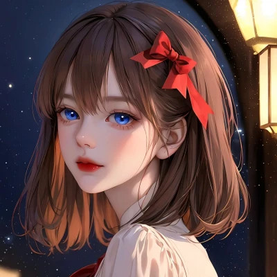 手绘美女头像唯美图片高清