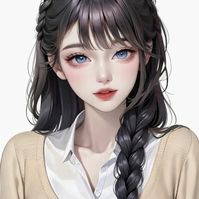 手绘美女头像唯美图片高清
