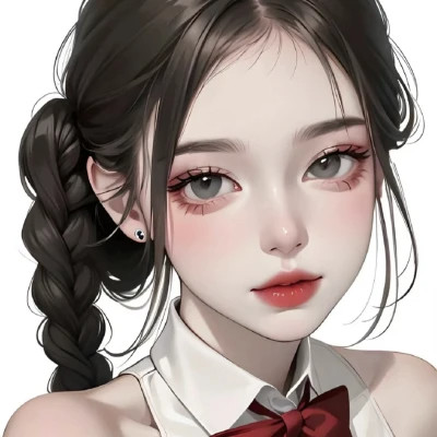 手绘美女头像唯美图片高清