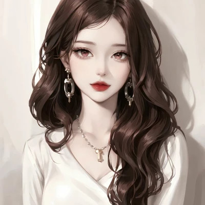 手绘美女头像唯美图片高清
