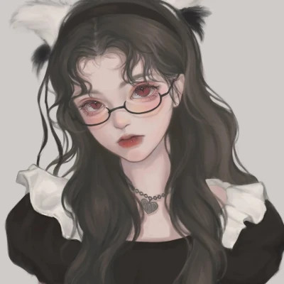 女生简单耐看头像图片手绘