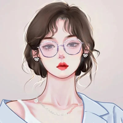 女生简单耐看头像图片手绘