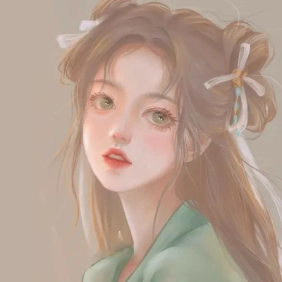 女生简单耐看头像图片手绘