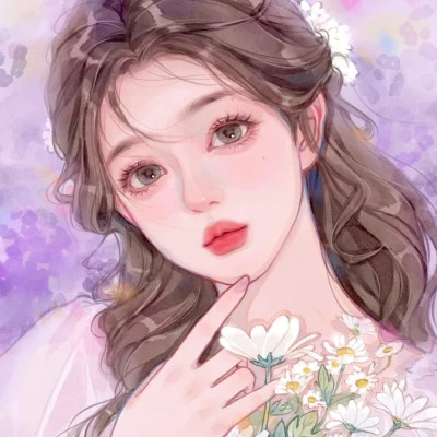 女生简单耐看头像图片手绘