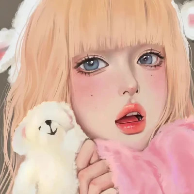 女生简单耐看头像图片手绘
