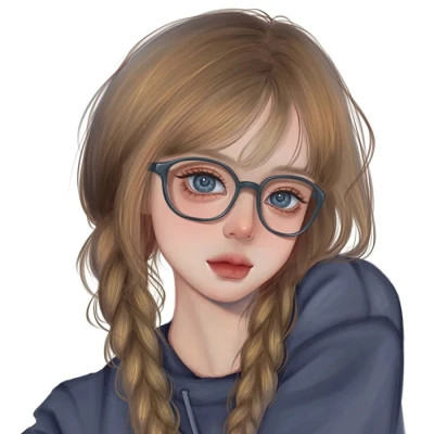 女生简单耐看头像图片手绘
