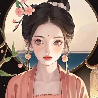 女生简单耐看头像图片手绘