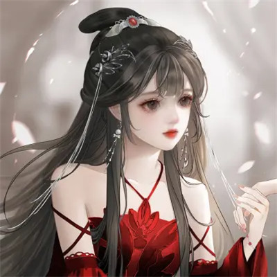 女生简单耐看头像图片手绘