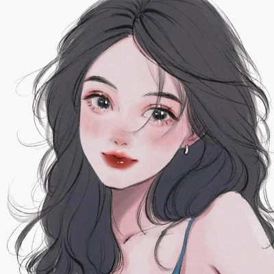 女生简单耐看头像图片手绘