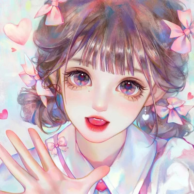 女生简单耐看头像图片手绘