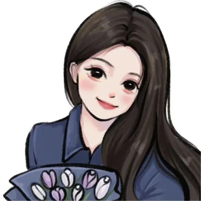 好看的微信头像女手绘图