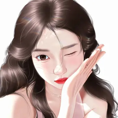 时尚美女漫画图片微信头像图片