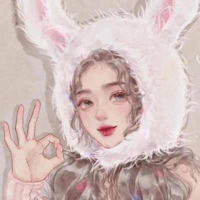 时尚美女漫画图片微信头像图片