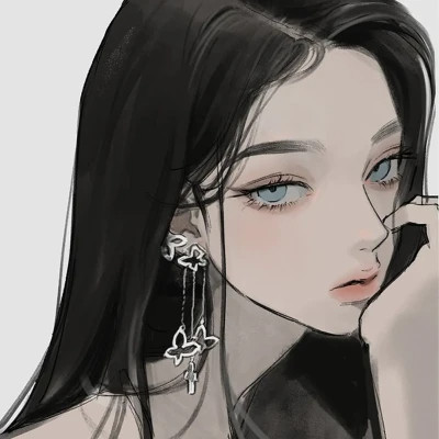 有品位的微信头像女卡通手绘