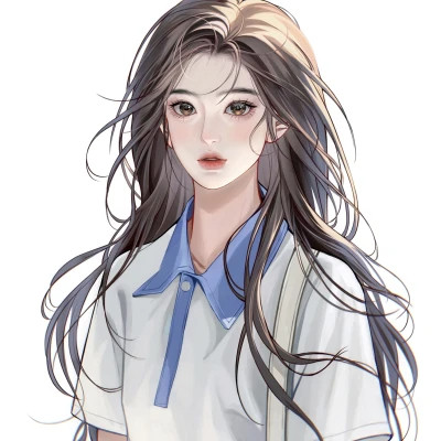 有品位的微信头像女卡通手绘
