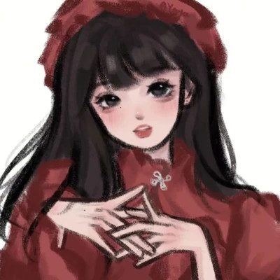 有品位的微信头像女卡通手绘