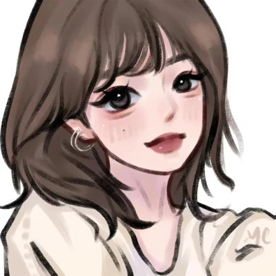 2025新版微信头像卡通女手绘