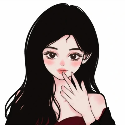 2025新版微信头像卡通女手绘