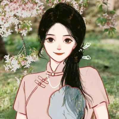 2025新版微信头像卡通女手绘