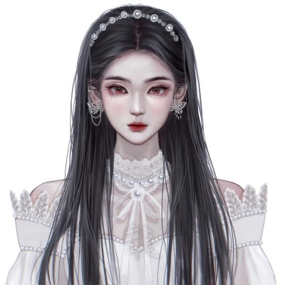 2025新版微信头像卡通女手绘