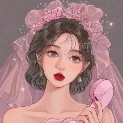 2025新版微信头像卡通女手绘