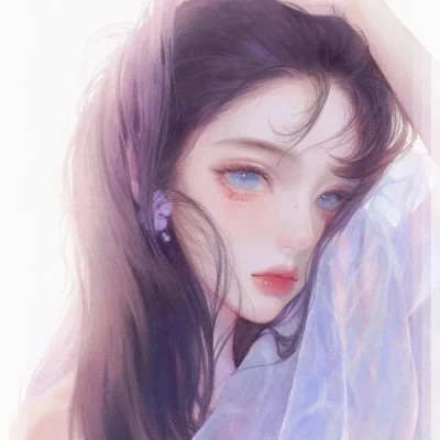 2025新版微信头像卡通女手绘