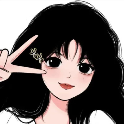 2025新版微信头像卡通女手绘