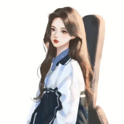 2025新版微信头像卡通女手绘