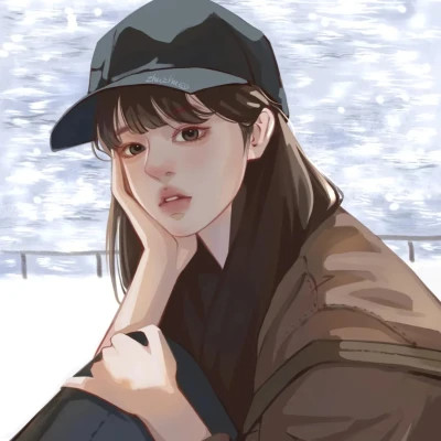 2025新版微信头像卡通女手绘