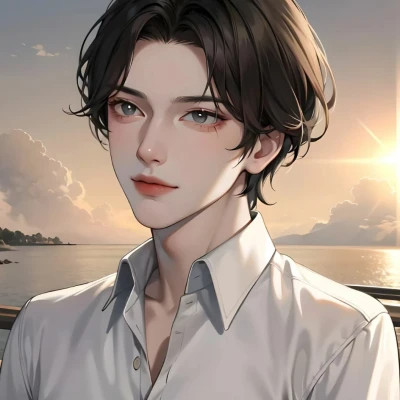 男生头像手绘高清图片帅气