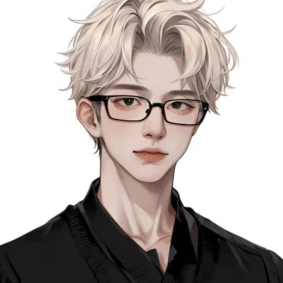 男生头像手绘高清图片帅气