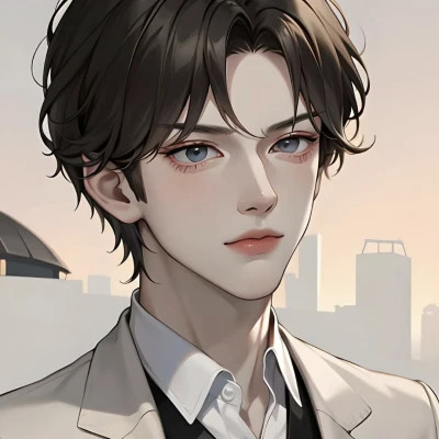简单耐看头像图片手绘男